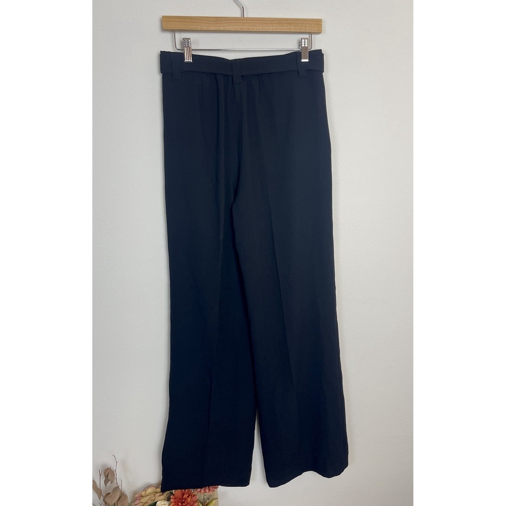 Brochu Walker The Duke Pant Black Onyx Wide-Leg Tie-Waist Trousers Size S - Picture 11 of 15